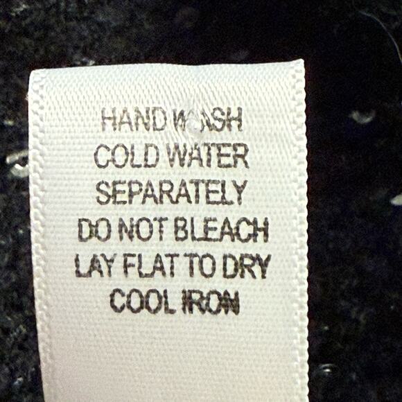 Mirror Image Black Fair Isle Long Sweater Vest Duster Sz XL Womens Dramatic Fun - Picture 10 of 10